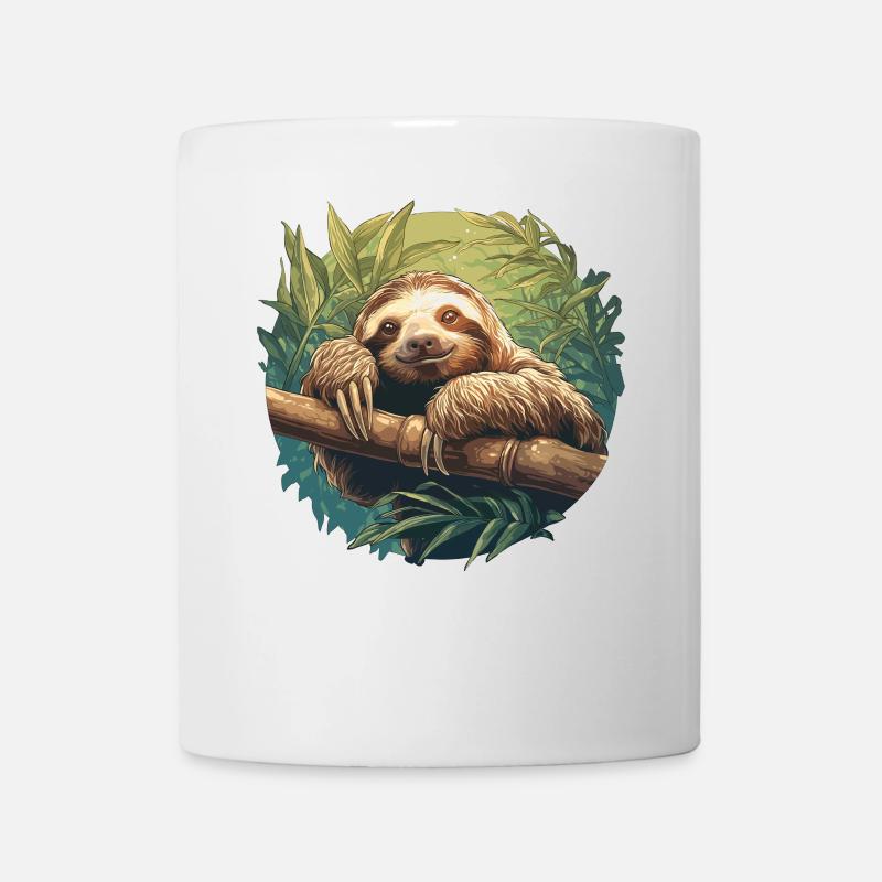 Faultiere Faultier - Tasse - Weiß