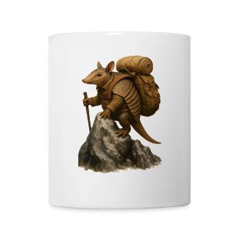 Armadillo Gürteltier Wandern - Tasse - Weiß - Vorne
