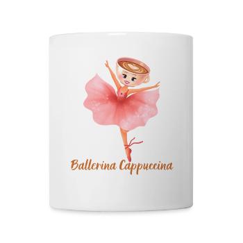 Funny Ballerina Cappuccina Italian Brainrot Meme - Mug - white - Front