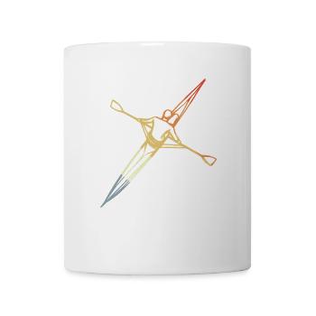 Croquis de gouvernail Look vintage - Mug blanc - blanc - Devant
