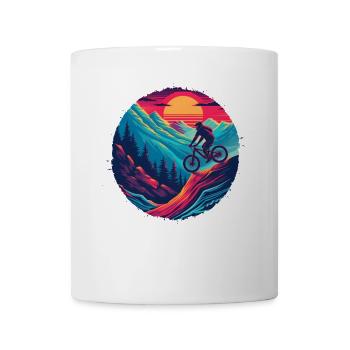 VTT à l’ancienne - Mug blanc - blanc - Devant
