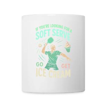Wenn Sie ein Softeis suchen, gehen Sie Eiscreme - Tasse - Weiß - Vorne