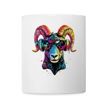 Bélier mouflon Bélier Mouton sauvage Mouton mâle - Mug blanc - blanc - Devant