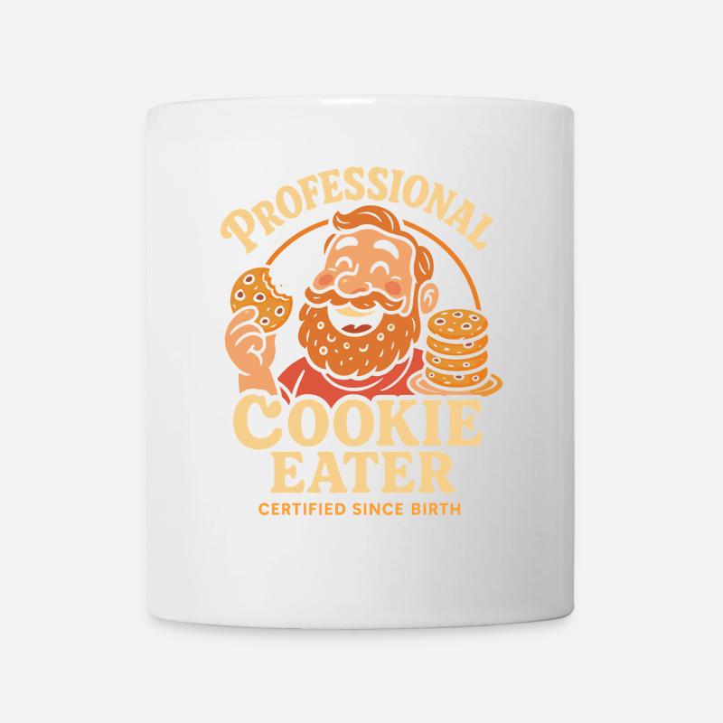 Professioneller Plätzchen-Esser - Tasse - Weiß