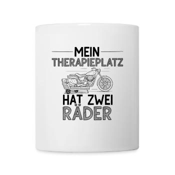 Therapieplatz hat zwei Räder - Biker - Tasse - Weiß - Vorne