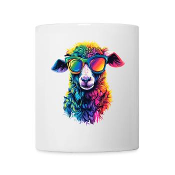 Mouton Agneau Mouton Mouton domestique Berger Mouton doux - Mug blanc - blanc - Devant