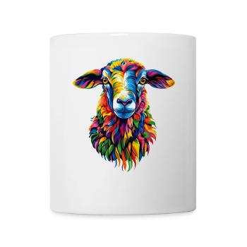 Mouton Agneau Mouton Mouton domestique Berger Mouton doux - Mug blanc - blanc - Devant