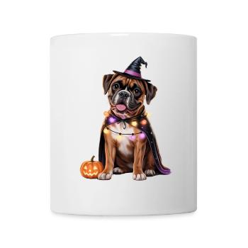 Boxer Chien Halloween - Mug blanc - blanc - Devant