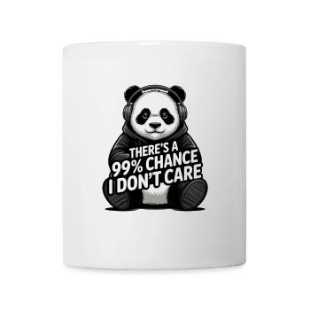 Il y a 99 % de chances que je m’en fiche - Mug blanc - blanc - Devant