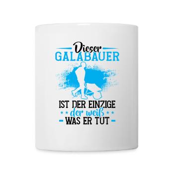 L’agriculteur paysagiste est le seul jardinier paysagiste - Mug blanc - blanc - Devant