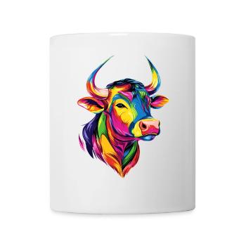 Stier Bulle Ochse Rind Bauernhof Kuh Taurus Bullen - Tasse - Weiß - Vorne