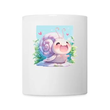 Schnecken Schnecke - Tasse - Weiß - Vorne