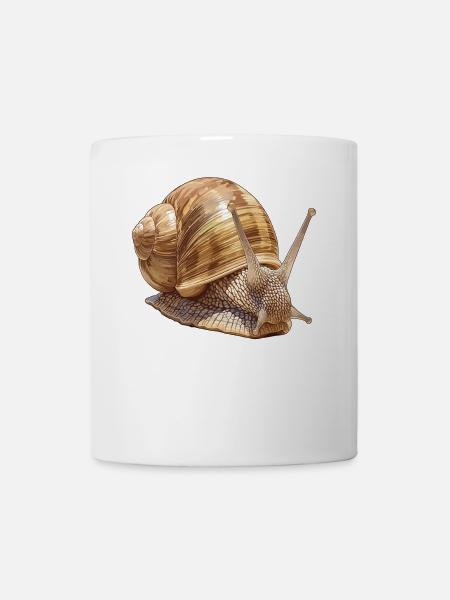 Schnecken Schnecke - Tasse - Weiß