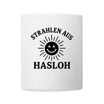 Hasloh Shirt Heimat Norddeutschland Lokal - Tasse - Weiß - Vorne