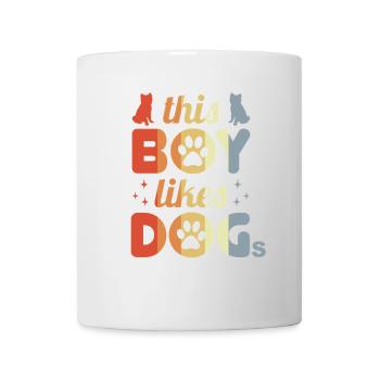 Boy who likes dogs - Mug - white - Front
