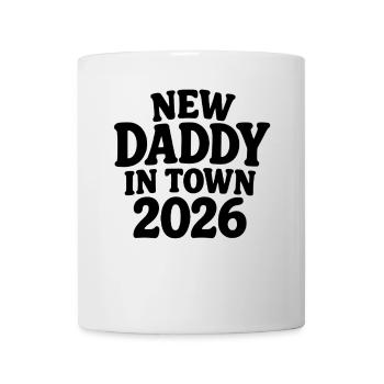 New Daddy in Town 2026 - Tasse - Weiß - Vorne