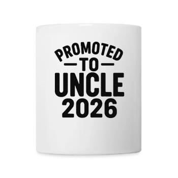 Promoted to Uncle 2026 - Tasse - Weiß - Vorne