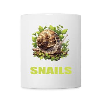 Schnecken Schnecke - Tasse - Weiß - Vorne