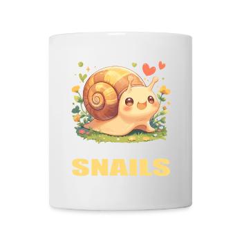 Schnecken Schnecke - Tasse - Weiß - Vorne