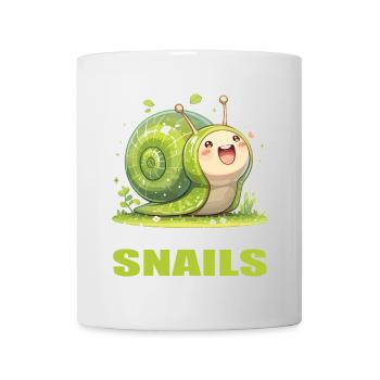 Schnecken Schnecke - Tasse - Weiß - Vorne