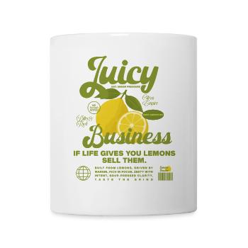 Zitronen Motiv für Business Shirts - Tasse - Weiß - Vorne