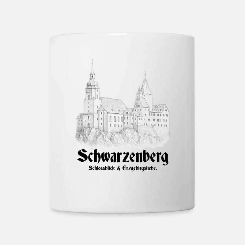Schwarzenberg Schlossblick - Tasse - Weiß