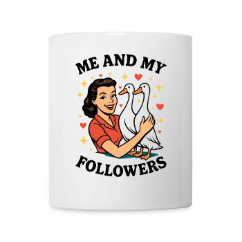 Lustiges Laufenten - Me And My Followers Laufente - Mug - white - Front