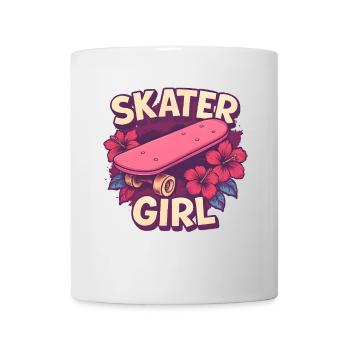 Skater Girl Skateboarden - Tasse - Weiß - Vorne