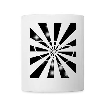 Retro Herzen Vintage 60er Valentin Herz - Tasse - Weiß - Vorne