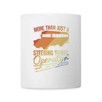 Plus qu’un simple chauffeur de bus - Mug blanc - blanc - Devant