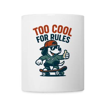 Skater Hund - Tasse - Weiß - Vorne