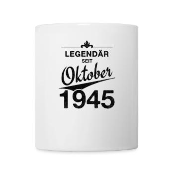 80th Birthday Legendary since October 1945 Vintage - Mug - white - Front