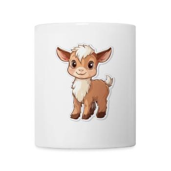 Ziege - Tasse - Weiß - Vorne