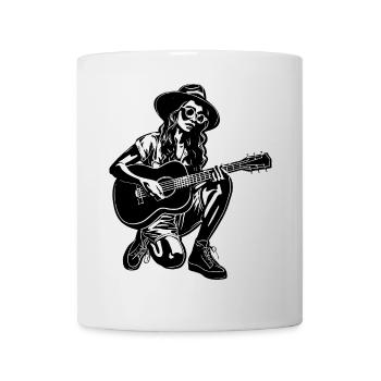 Guitariste Girl - Mug blanc - blanc - Devant