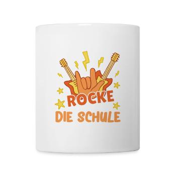 Kita Abschied jetzt rocke ich die Schule - Tasse - Weiß - Vorne