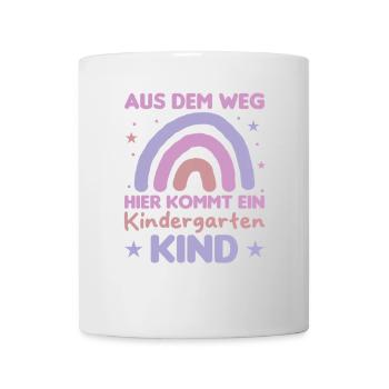 Kindergarten Child Rainbow Out of the Way - Mug - white - Front