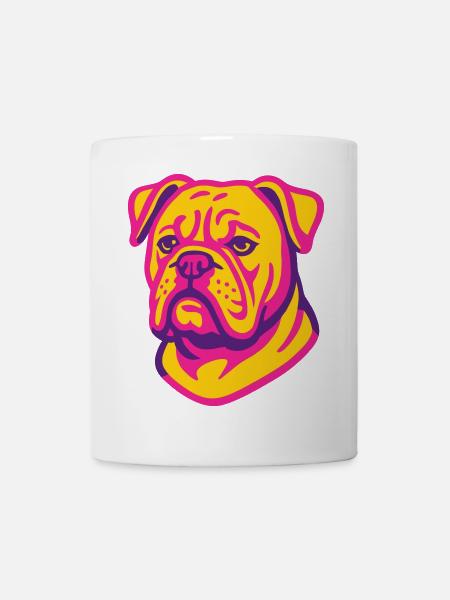 Boxer Hund Portrait - Tasse - Weiß