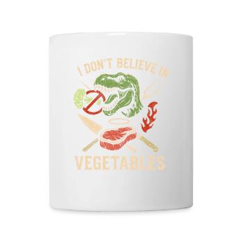 Ich glaube nicht an Gemüse - Tasse - Weiß - Vorne