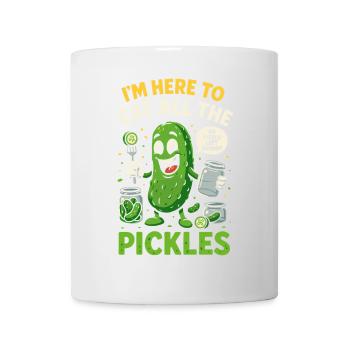 Ich bin hier, um alle Gurken zu essen - Tasse - Weiß - Vorne