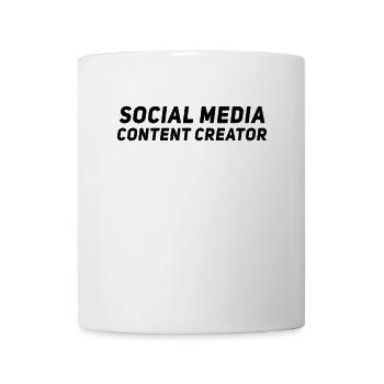 Blogger Vlogger Influencer - Social Media Content - Tasse - Weiß - Vorne