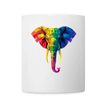 Trompe d’éléphant Afrique Safari Wilderness Éléphant - Mug blanc - blanc - Devant