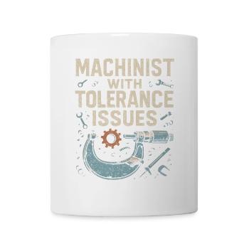 Zerspanungsmechaniker mit Toleranzproblemen - Tasse - Weiß - Vorne