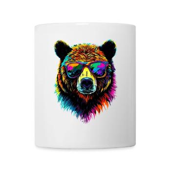 Ours brun, Grizzly, Frères d’ours, Forêt, Ours sauvages - Mug blanc - blanc - Devant