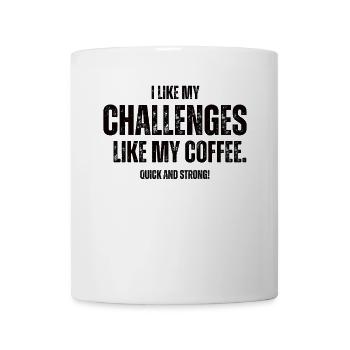 Herausforderungen Wie My Coffee Boulderer - Tasse - Weiß - Vorne