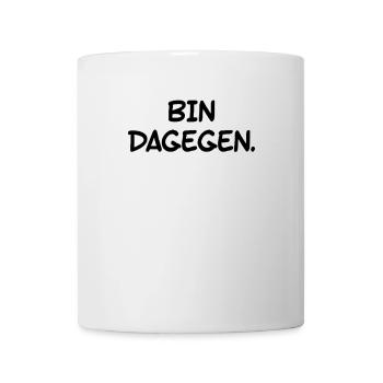 Ich bin dagegen - Pessimistisches fun - Tasse - Weiß - Vorne