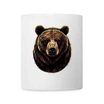 Ours brun, Grizzly, Frères d’ours, Forêt, Ours sauvages - Mug blanc - blanc - Devant