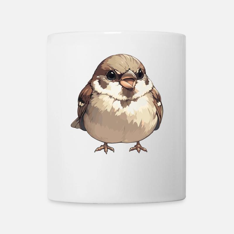 Spatzen Spatz - Tasse - Weiß