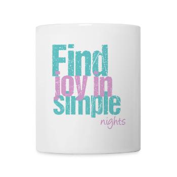 Freude in stillen Nächten finden - Tasse - Weiß - Vorne
