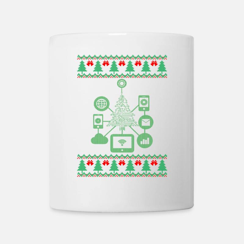 IT XMAS – Lustiger Nerd-Weihnachten - Tasse - Weiß