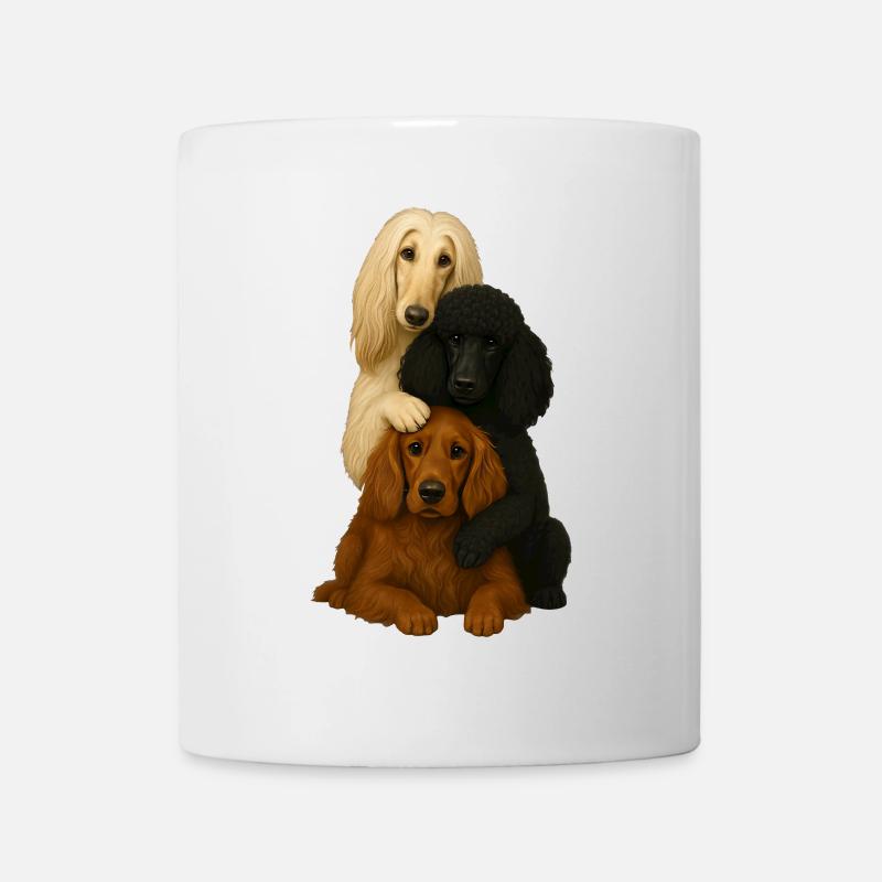 Chien Chiens Chiens mignons - Mug blanc - blanc